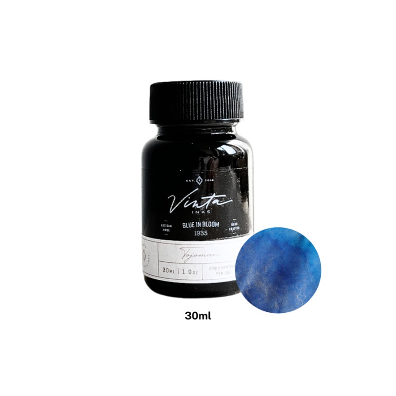 Vinta Inks 30ml Bottled Ink – Blue in Bloom [Tojoman 1935]