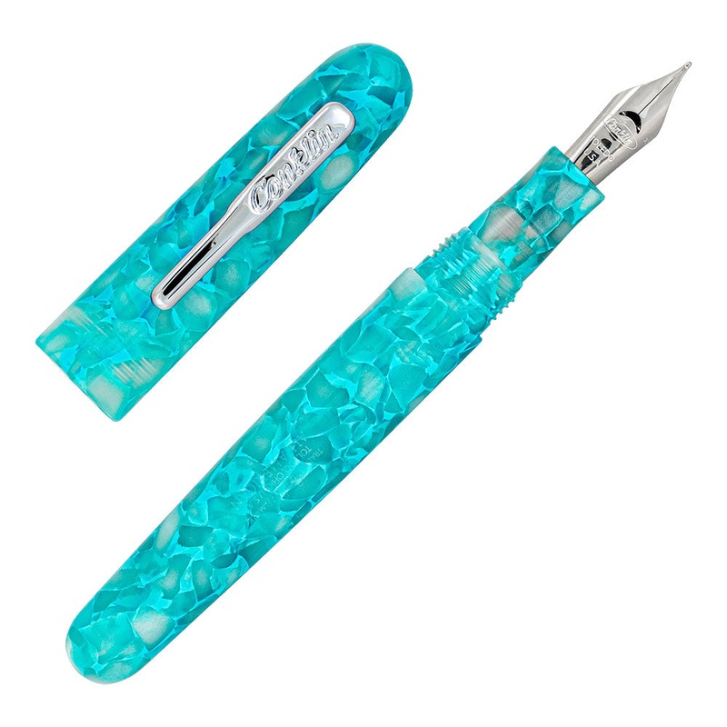 Conklin All American Turquoise Serenity Fountain Pen Stub