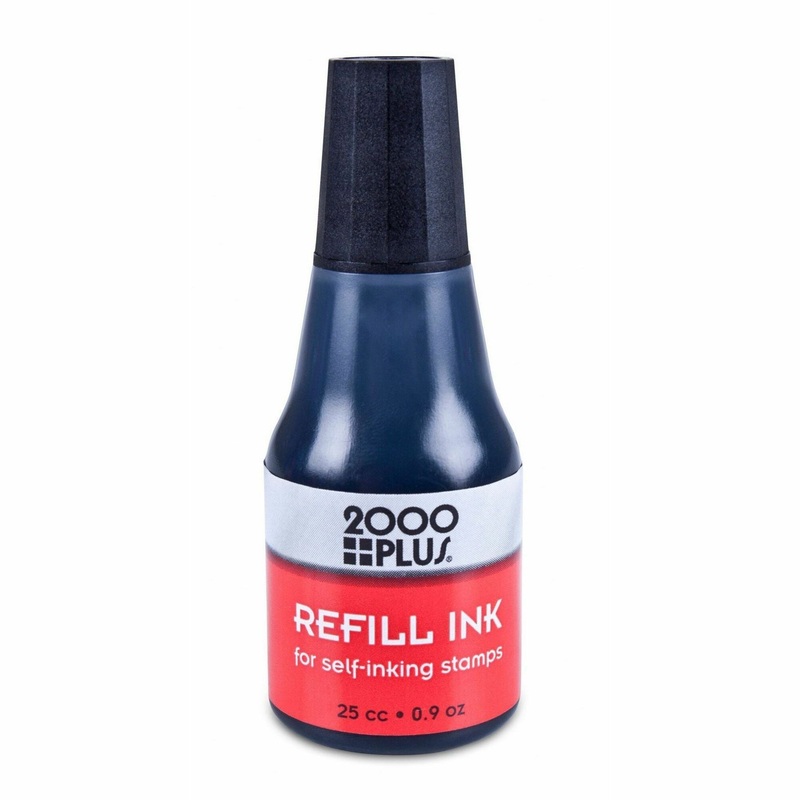Cosco Self-inking Stamp Pad Refill Ink – Black Ink – 1 Each