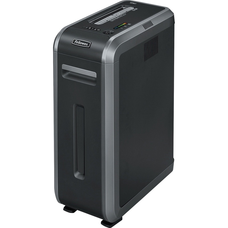 Fellowes Powershred 125Ci 100% Jam-Proof Cross-Cut Shredde – Continuous Shredder – Cross Cut – 20 Per Pass – for shredding Staples, Credit Card, CD, DVD, Paper Clip, Junk Mail, Paper – 0.156″ x 1.500″ Shred Size – P-4 – 16 ft/min – 9″ Throat – 14 gal Wast
