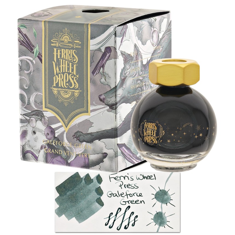 Ferris Wheel Press Bottled Ink in Galeforce Green – 20mL