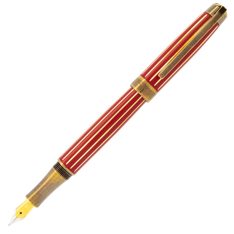 Laban Antique II Red Fountain Pen Extra Fine