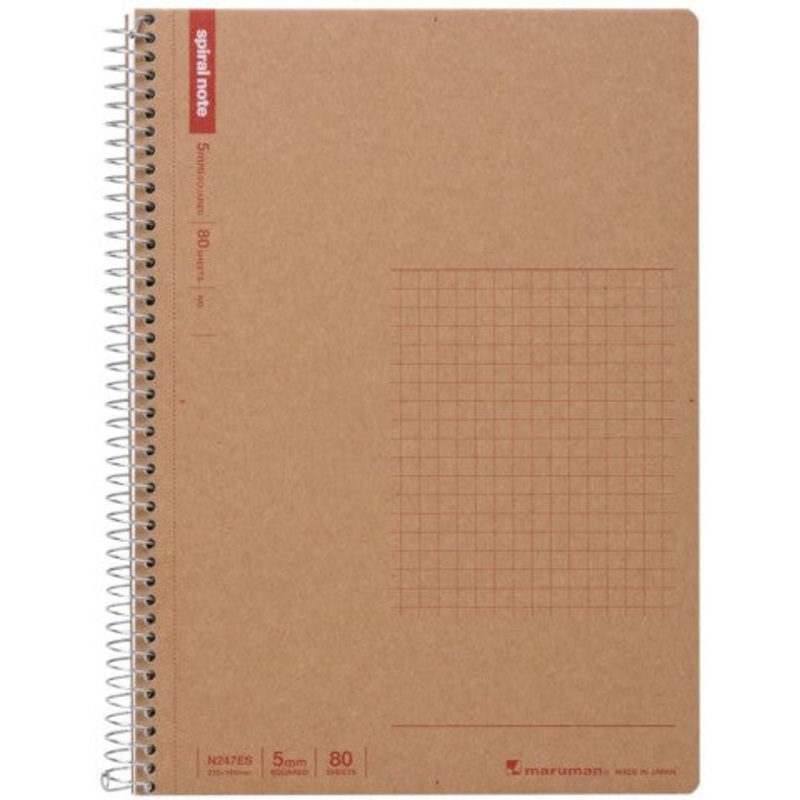 Maruman Spiral Notebook Basic A5 Grid 5mm