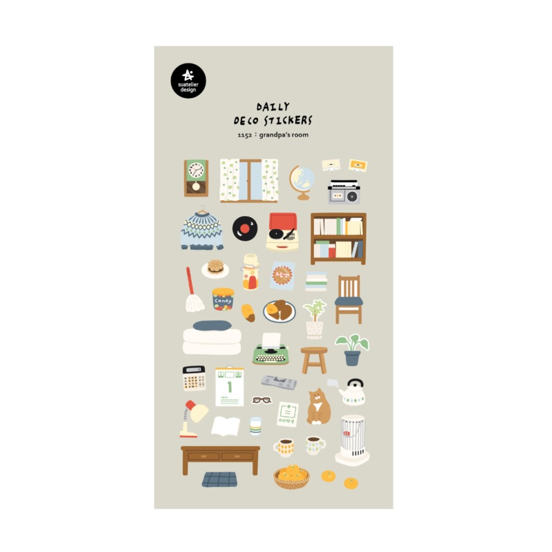Suatelier Daily Deco Stickers – Grandpa’s Room