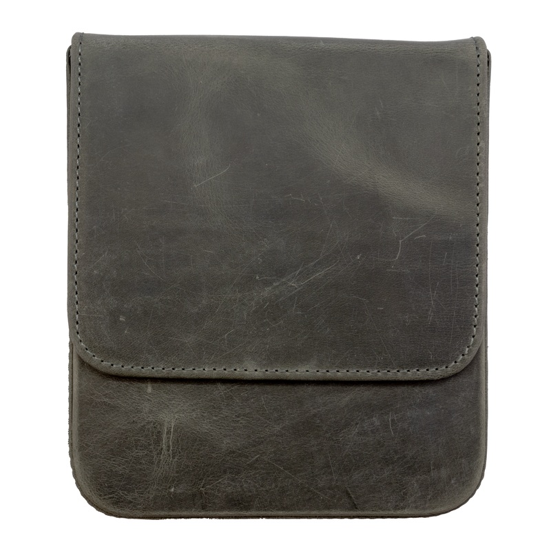 Galen Leather Co. Magnum Opus 6 Slot Magnetic Hard Pen Case – Crazy Horse Smoky