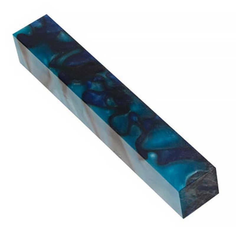 Lava Bright Sapphire Blue Silk Pen Blank
