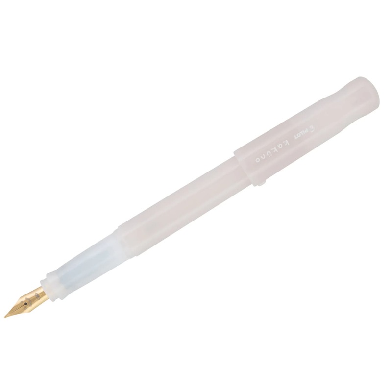 Pilot Kakno Fountain Pen in Translucent Cumulus White Medium