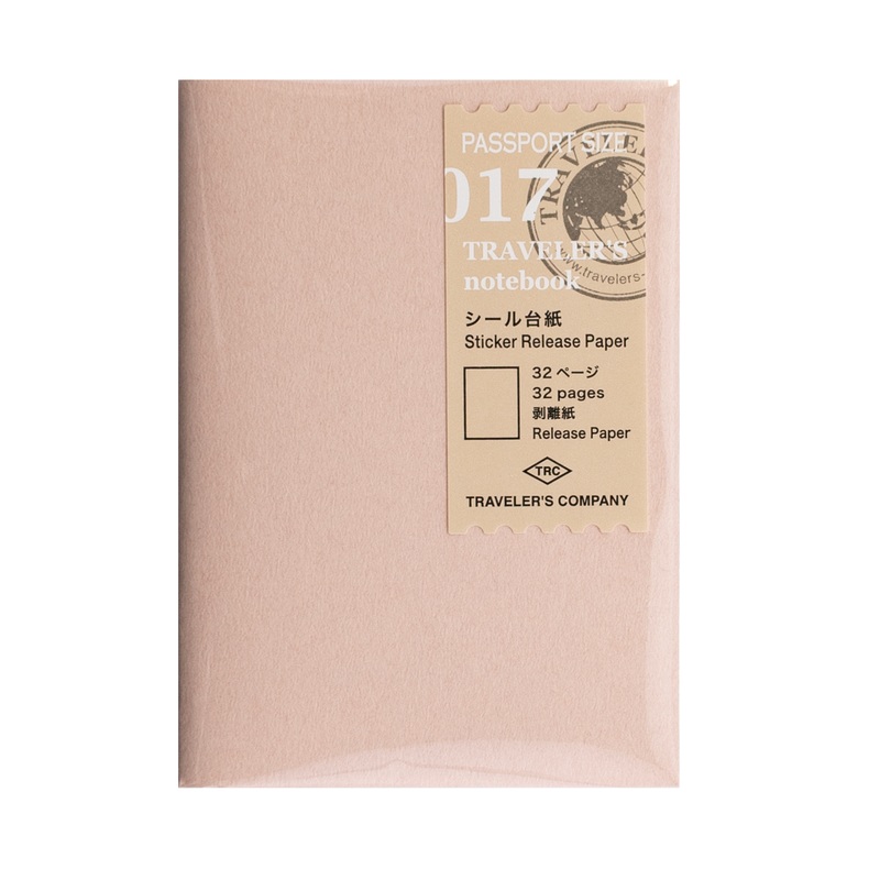 TRAVELER’S COMPANY Passport Sized Refill 017-  Sticker Release Paper