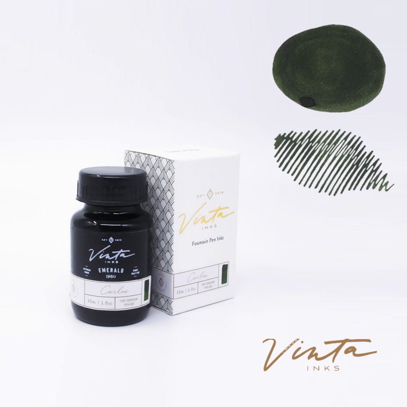 Vinta Inks Emerald [Carlos 1960] – 30 mL bottled ink