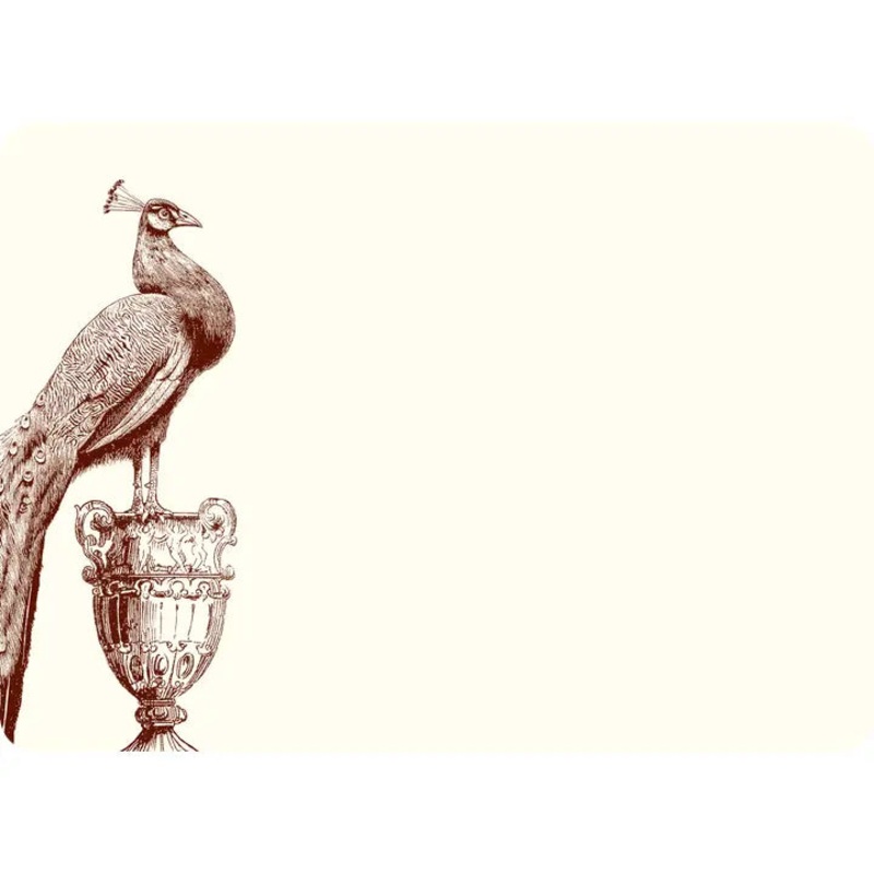 Alexa Pulitzer Peacock Note Card with Plain Envelope