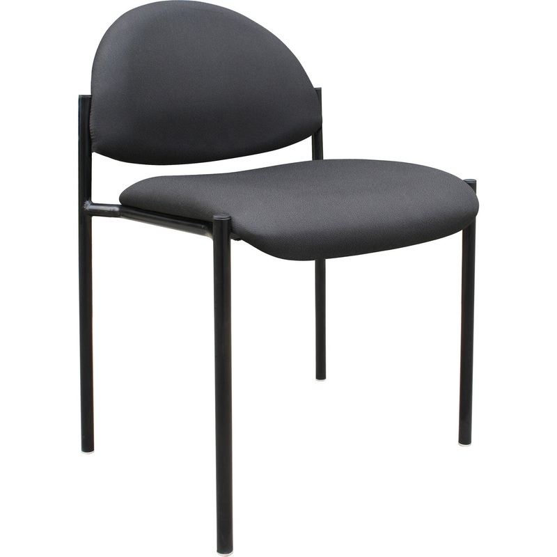 Boss Diamond Stacking Chair – Black – Crepe – 1 Each