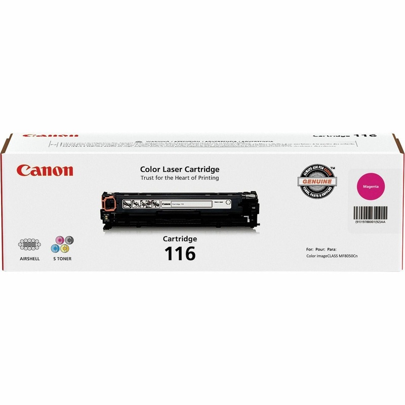 Canon 116 Original Laser Toner Cartridge – Magenta – 1 Each – 1500 Pages