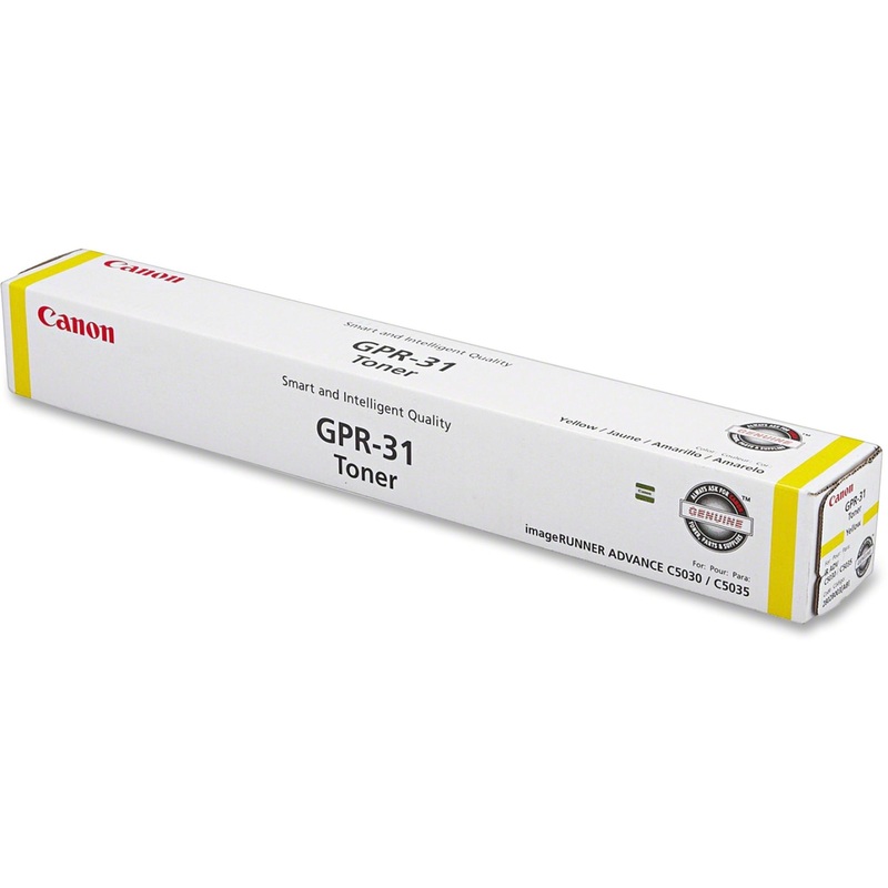 Canon GPR-31 Original Laser Toner Cartridge – Yellow – 1 Each – 27000 Pages