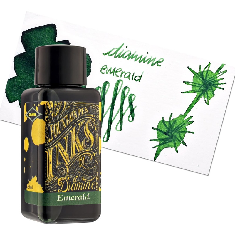 Diamine Classic Bottled Ink and Cartridges in Emerald Green Cartridges