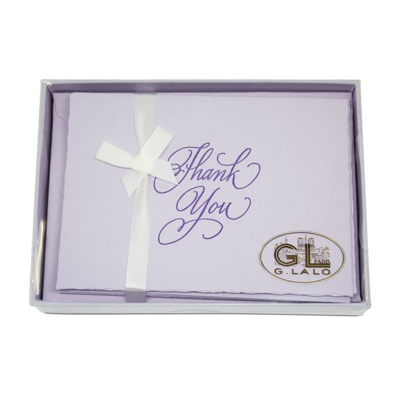 G. Lalo Thank You Gift Box 4  x 6- Lavender