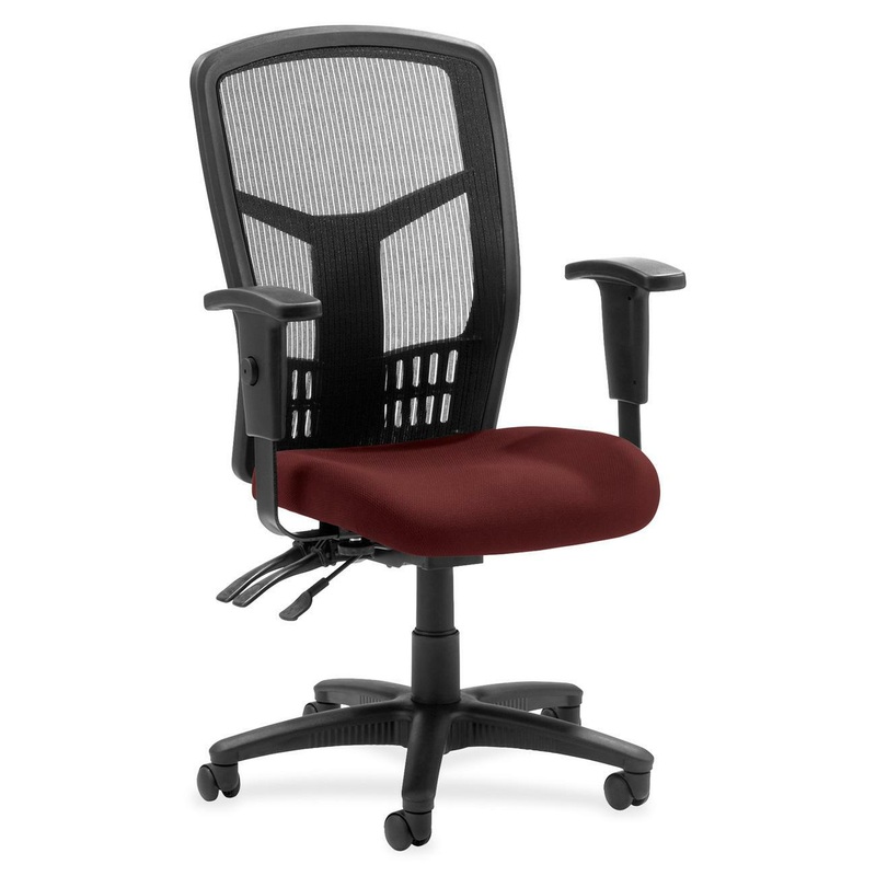 Lorell Executive High-back Mesh Chair – Forte Port Seat Color – Mesh Fabric Seat Material – Black Back Color – Black Frame Color – 5-star Base – Black – 1 Each