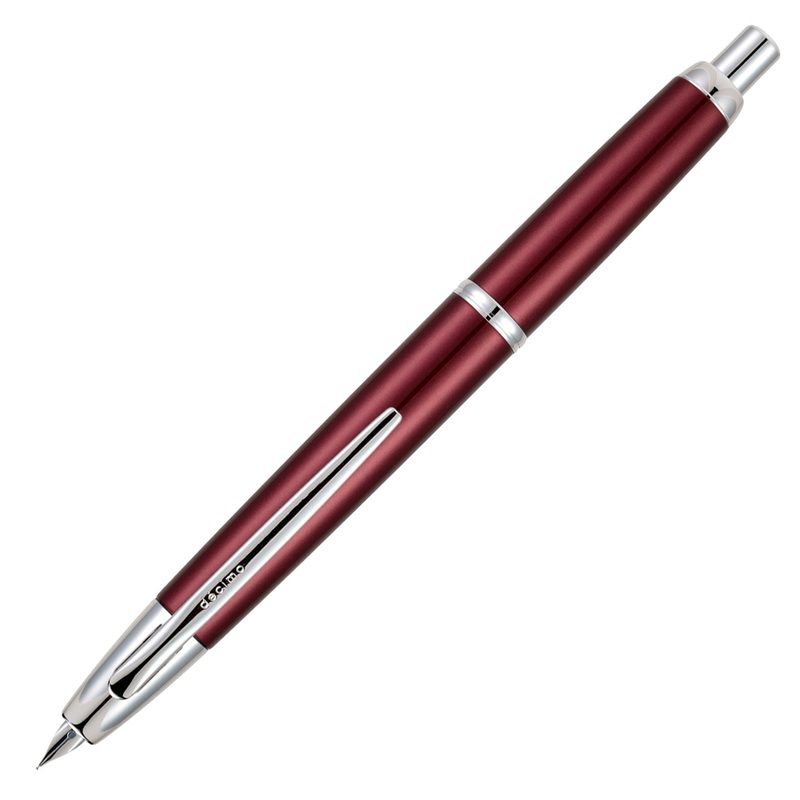 Pilot Vanishing Point Decimo Burgundy Fountain Pen Extra Fine