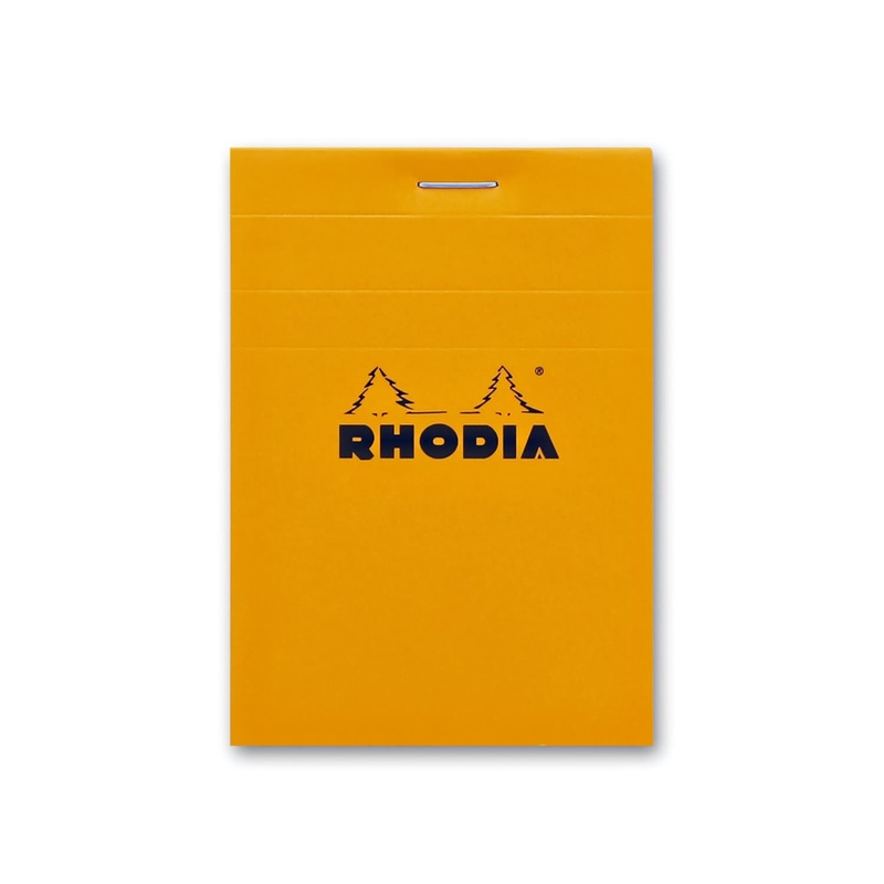 Rhodia No. 11 Staplebound 3 x 4 Notepad in Orange Lined