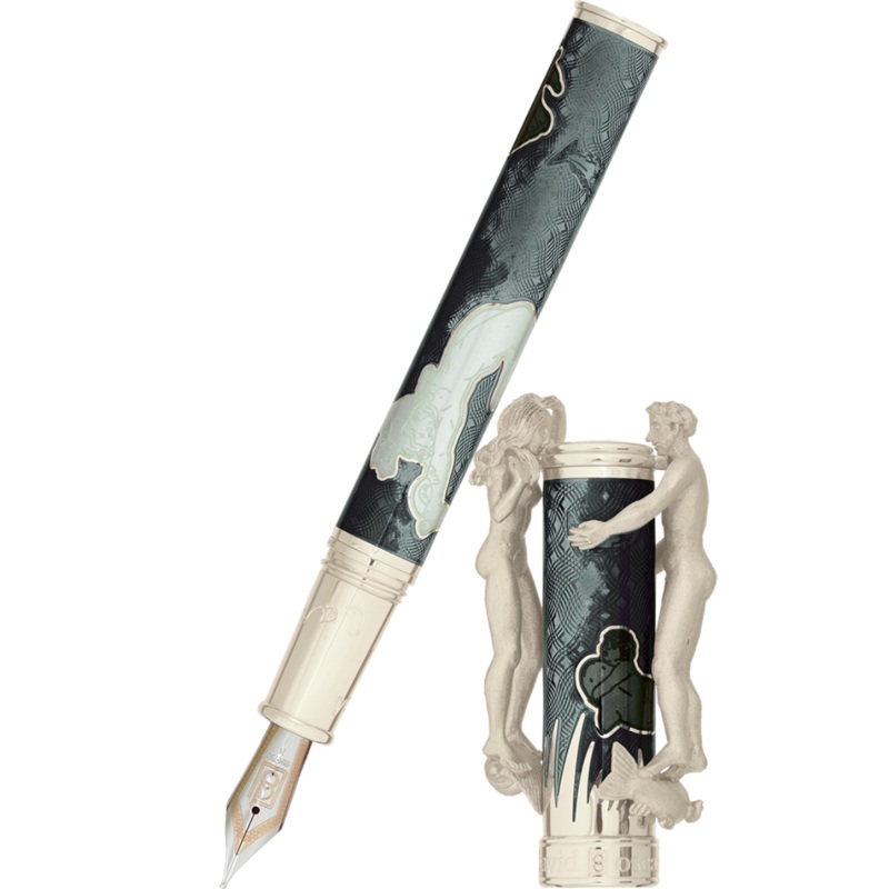 David Oscarson Marriage of the Waters Fountain Pen – Grey Fine