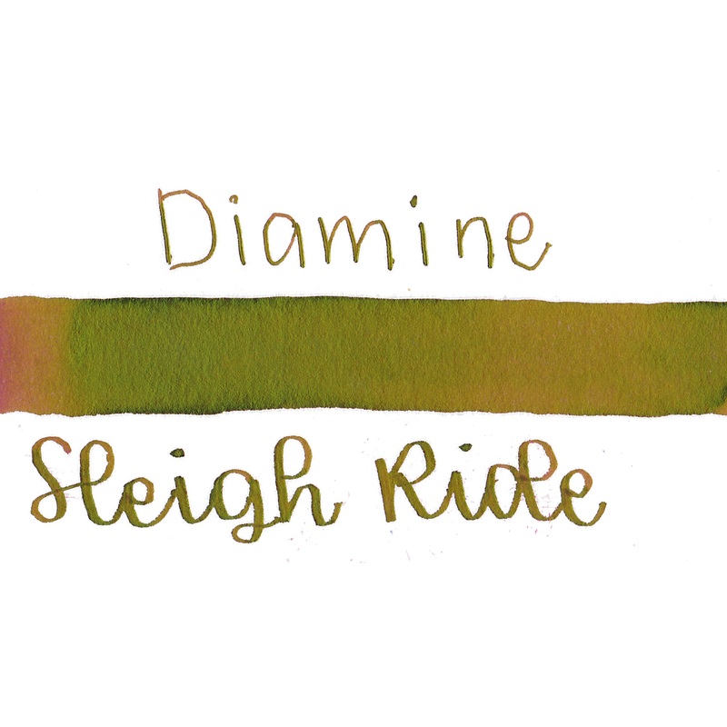 Diamine Black Edition Sleigh Ride Sheening Ink 50ml Bottle