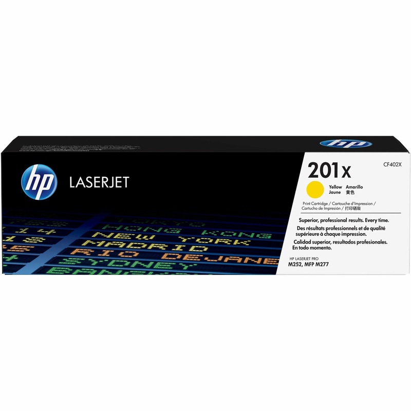 HP 201X (CF402X) Original High Yield Laser Toner Cartridge – Single Pack – Yellow – 1 Each – 2300 Pages