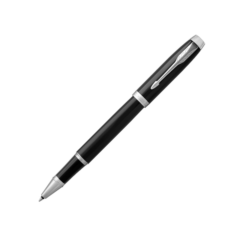 Parker IM Rollerball Pen in Black with Chrome Trim