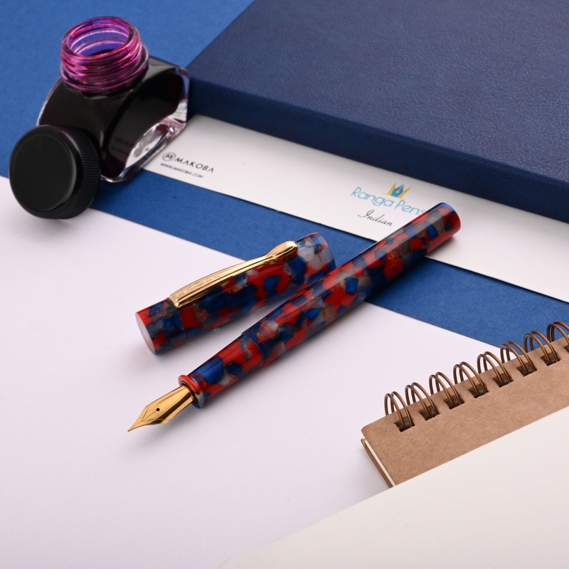Ranga #3 Premium Acrylic Fountain Pen – Cardinal Tetra GT Extra Fine