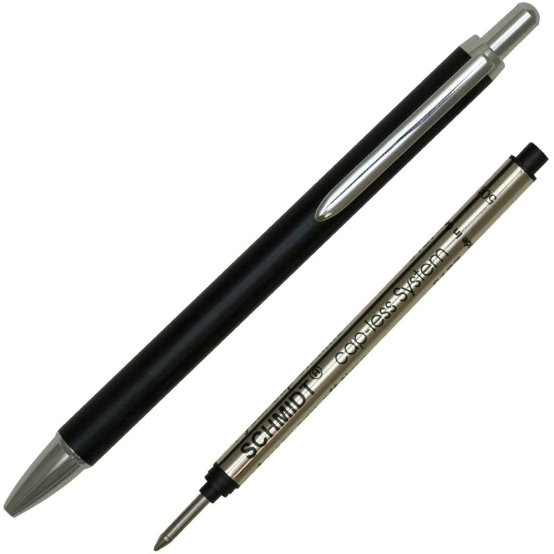 Schmidt Capless Rollerball Pen, Matte Black
