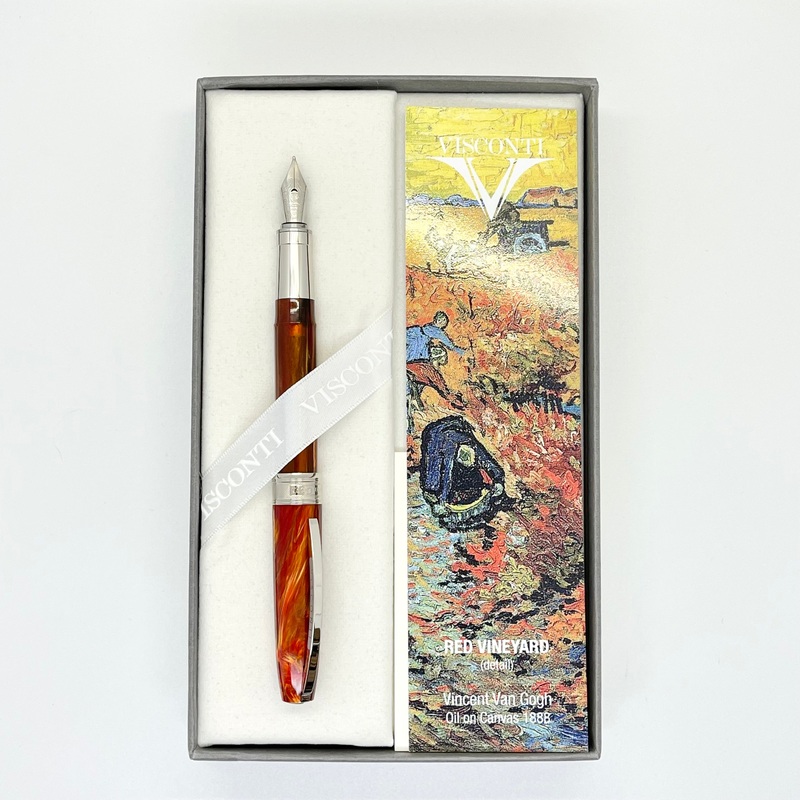 Visconti Impressionist Van Gogh Fountain Pen Red Vineyard