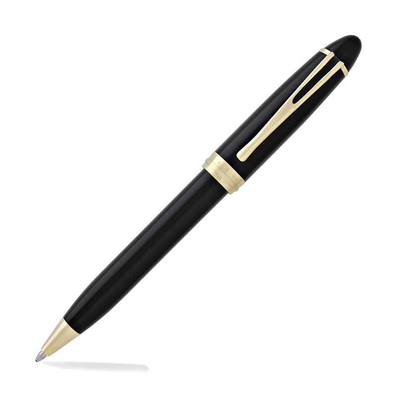 Aurora Ipsilon Deluxe Ballpoint Pen in Black Gold Trim