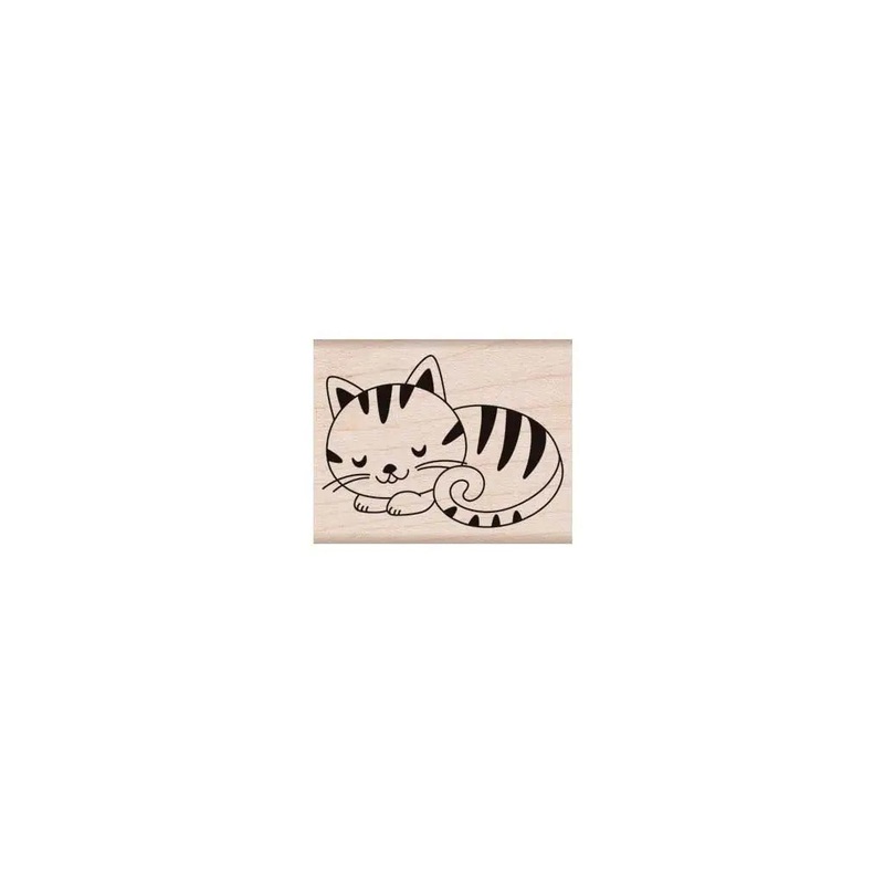 Hero Arts Wooden Stamp – Sleeping Kitty