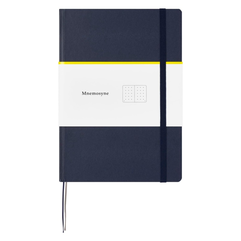 Maruman Mnemosyne N888 A5 Hardcover Dotted Journal – Navy