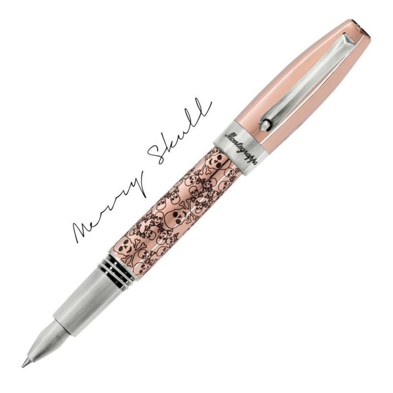 Montegrappa Fortuna Rollerball Pen – Copper Merry Skull