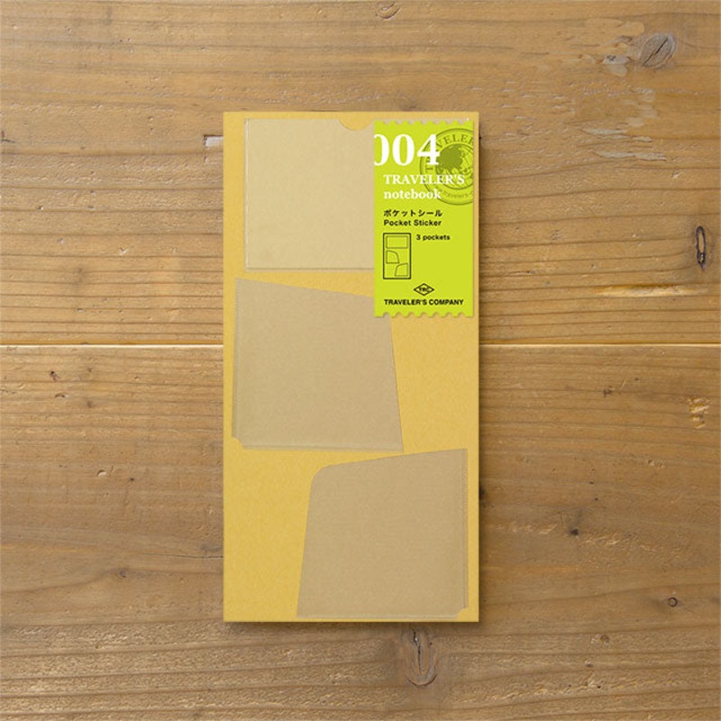 TRAVELER’S notebook Refill 004 (Regular & Passport Size) – Pocket Sticker