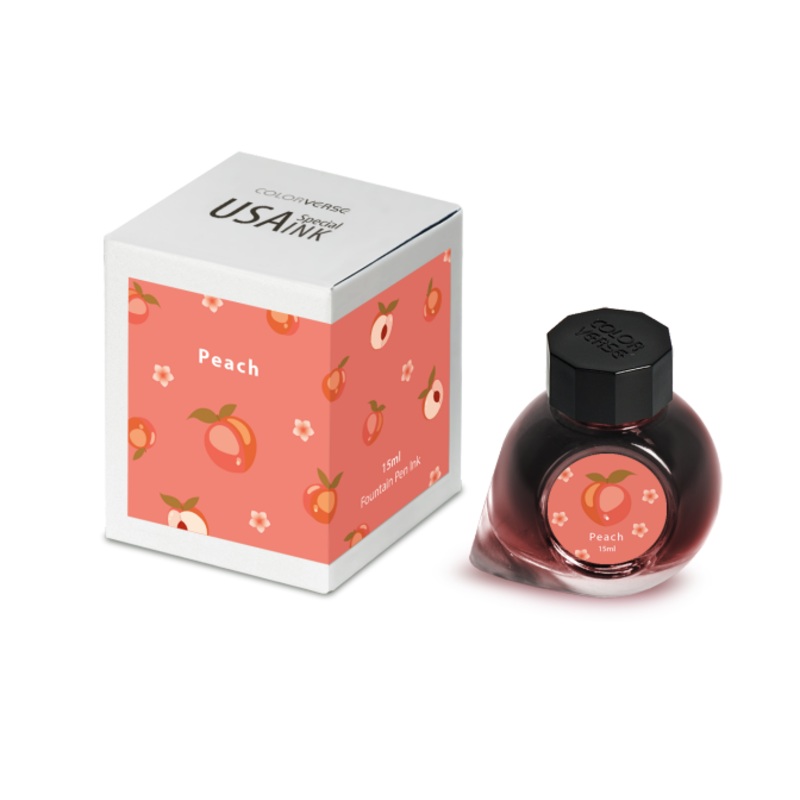 Colorverse Peach – 15 mL Bottled Fountain Pen Ink