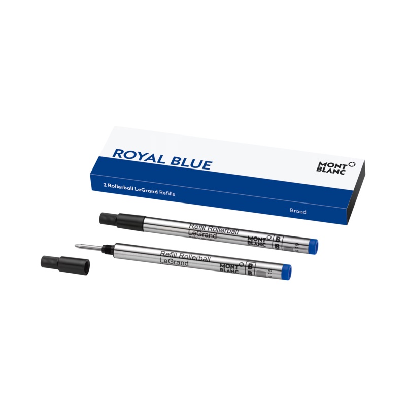 Montblanc 2 Rollerball LeGrand Refills, Royal Blue – Fine 128228