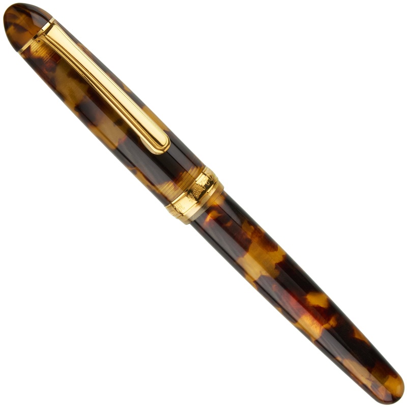 Platinum #3776 Celluloid Fountain Pen – Tortoise Fine
