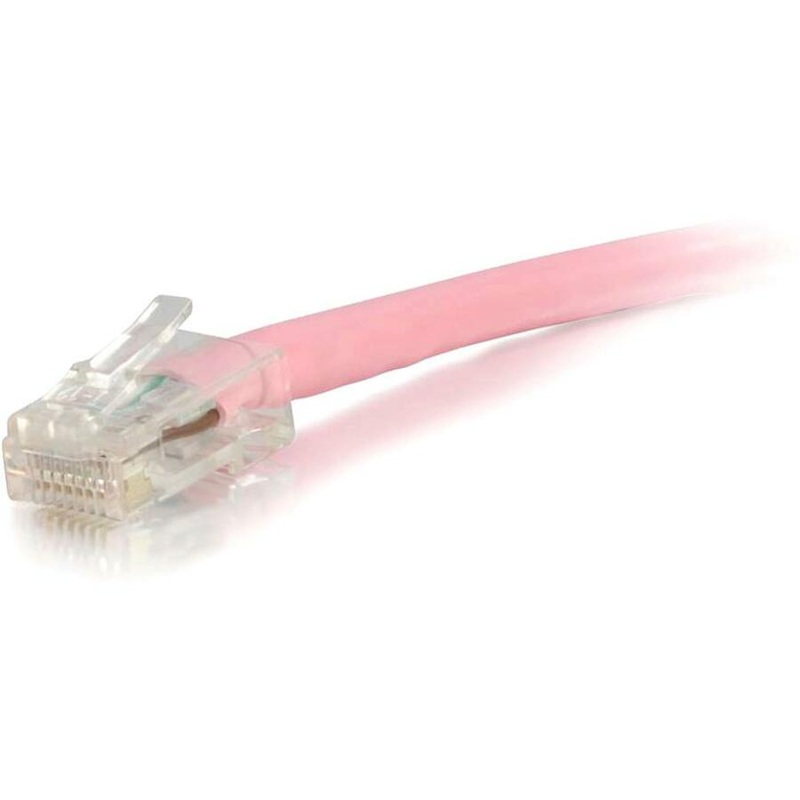 C2G 5 ft Cat6 Non Booted UTP Unshielded Network Patch Cable – Pink – 5 ft Category 6 Network Cable for Network Device – First End: 1 x RJ-45 Network – Male – Second End: 1 x RJ-45 Network – Male – Patch Cable – Pink – 1 Each