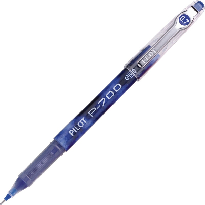 Pilot Precise P-700 Precision Point Fine Capped Gel Rolling Ball Pens – 0.7 mm Fine Pen Point – Blue Ink – Gel-based – Blue Barrel – 1 Dozen