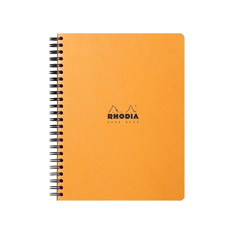 Rhodia Classic Spiral Orange Notebook – A5+, Dotted