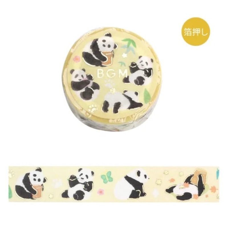 BGM Foil Stamping Masking Tape: Life – Panda Paradise