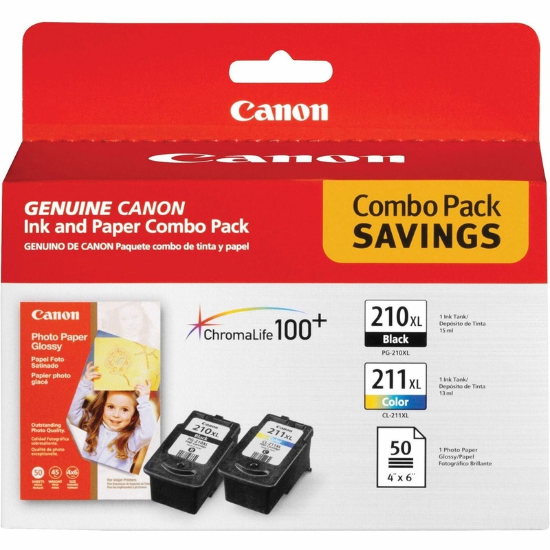 Canon PG210/CL211 Original Inkjet Ink Cartridge – Color, Black – 3 / Pack – Inkjet – 3 / Pack