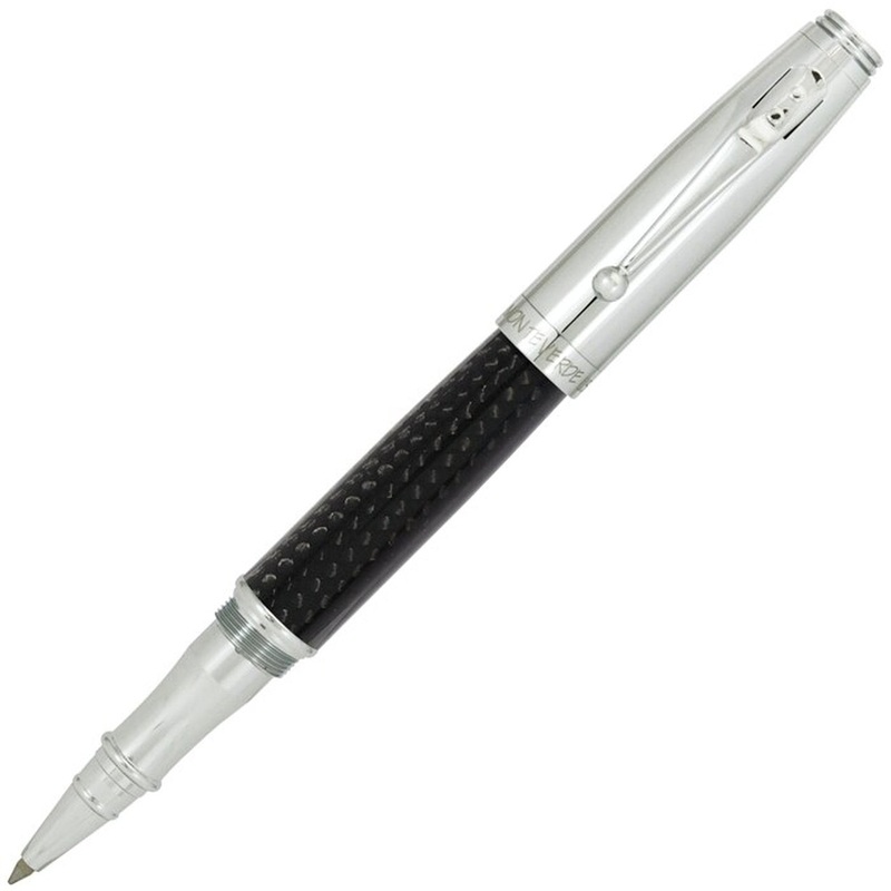 Monteverde Invincia Rollerball – Chrome Carbon Fiber