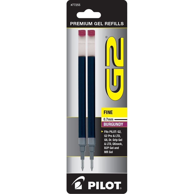Pilot G2 Gel Ink Refill in Burgundy – Fine Point