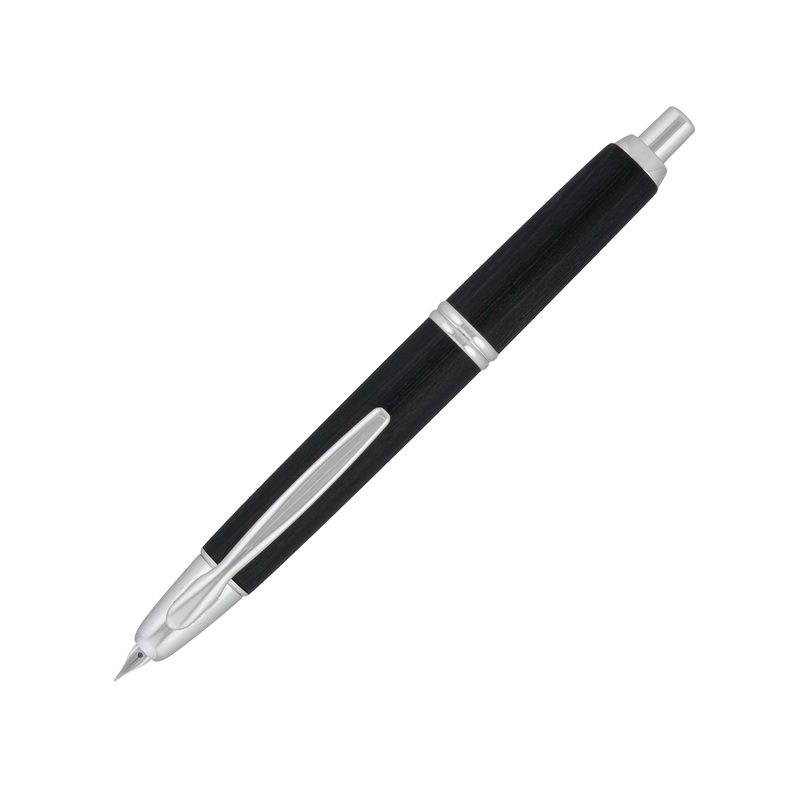 Pilot Vanishing Point Birchwood Fountain Pen – Black Extra-Fine