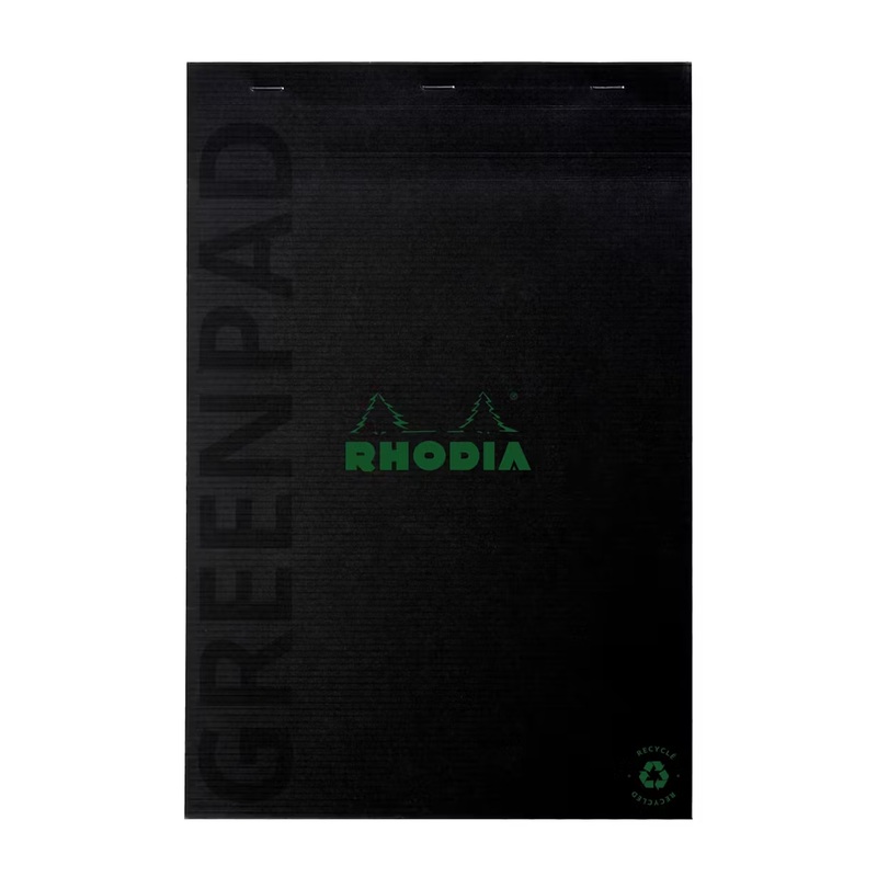 Rhodia #18 Top Staplebound A4 Lined with Margin Notepad – Greenpad