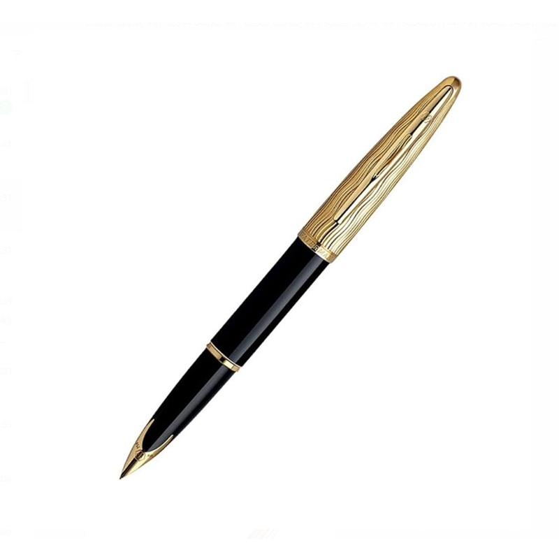 Waterman Carene Essential Fountain Pen – Black & Gold Fine