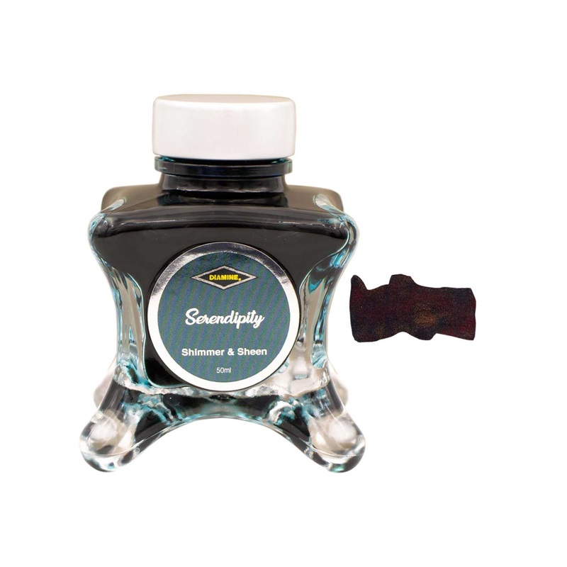 Diamine Inkvent Shimmer & Sheen Ink Bottle, Serendipity – 50ml