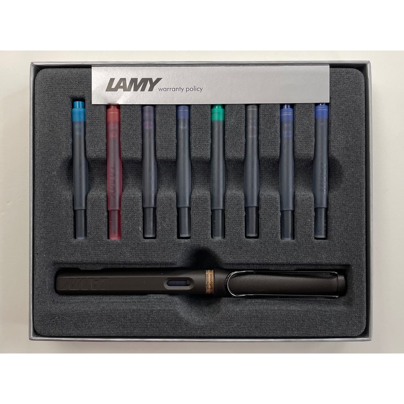 Lamy Safari Cartridge Gift Set – Charcoal Extra Fine