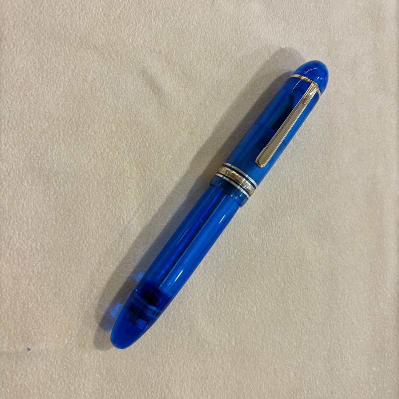 Montblanc 149  Meisterstuck Style Customized by Brad Torelli as a Blue Demonstrator – Vacuum filler – A true piece of art !!